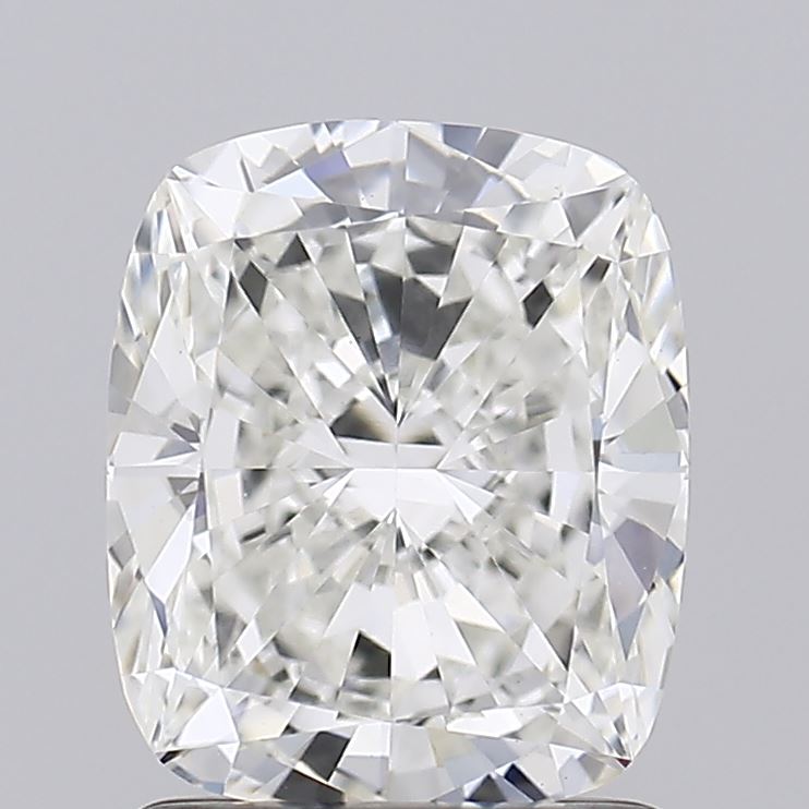 1.38 Carat Cushion Lab Diamond with  Cut Diamond in 14KT  view 1

