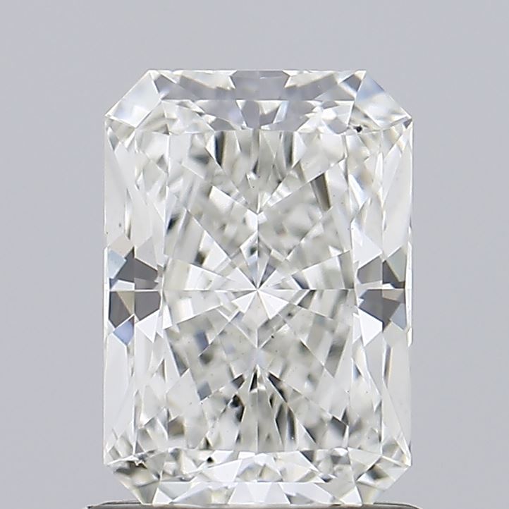 1.05 Carat Radiant Lab Diamond with  Cut Diamond in 14KT  view 1

