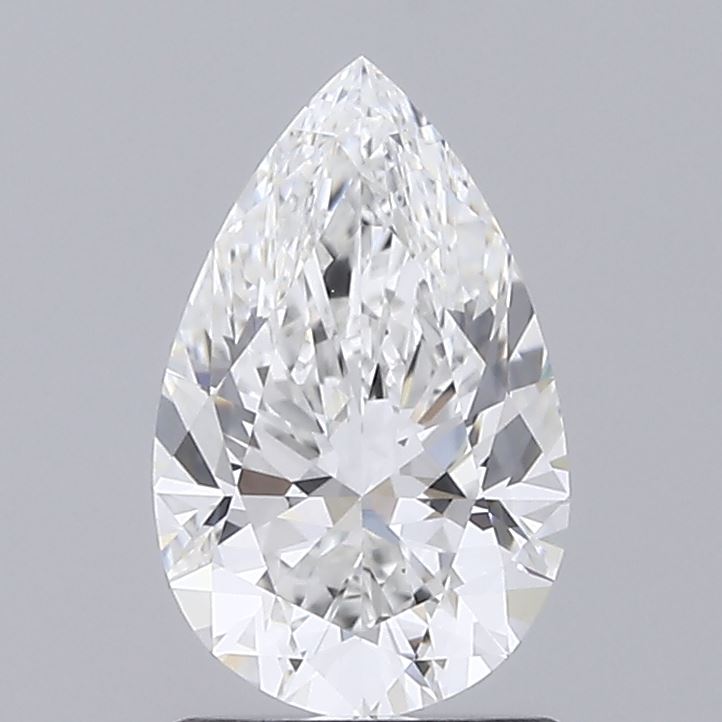 1.33 Carat Pear Lab Diamond with  Cut Diamond in 14KT  view 1
