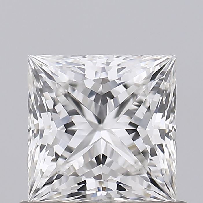 0.77 Carat Princess Lab Diamond with  Cut Diamond in 14KT  view 1
