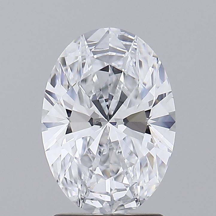 1.74 Carat Oval Lab Diamond with  Cut Diamond in 14KT  view 1
