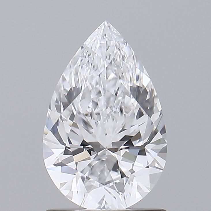 1.0 Carat Pear Lab Diamond with  Cut Diamond in 14KT  view 1
