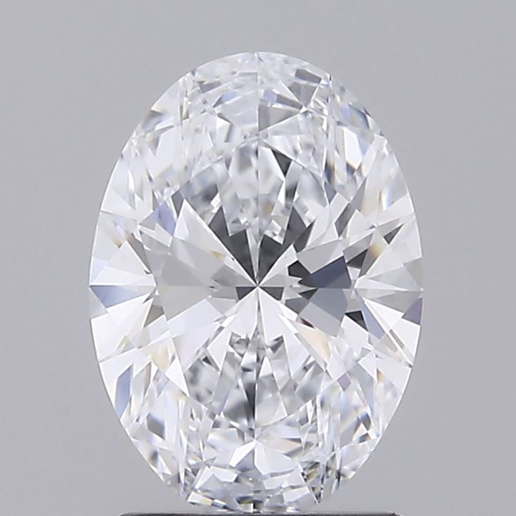 1.73 Carat Oval Lab Diamond with  Cut Diamond in 14KT  view 1
