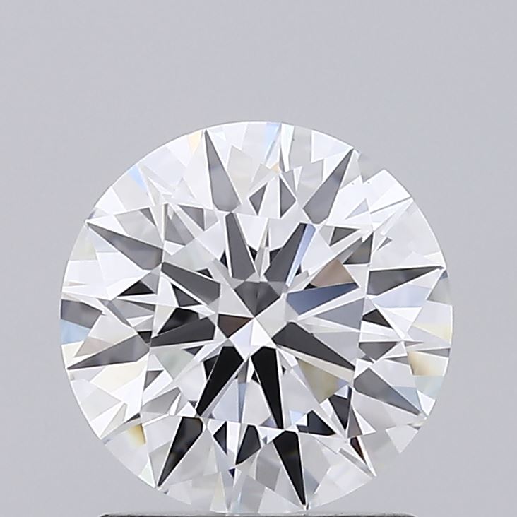 1.28 Carat Round Lab Diamond with  Cut Diamond in 14KT  view 1
