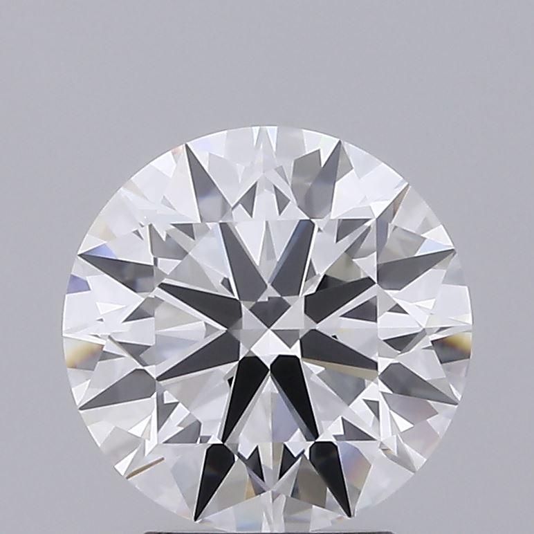 3.0 Carat Round Lab Diamond with  Cut Diamond in 14KT  view 1
