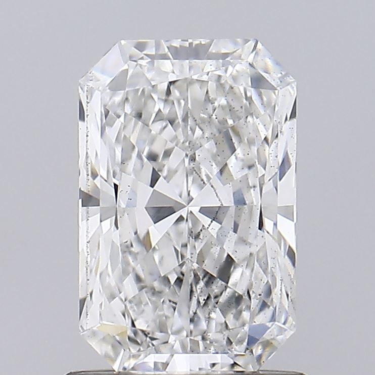 1.12 Carat Radiant Lab Diamond with  Cut Diamond in 14KT  view 1
