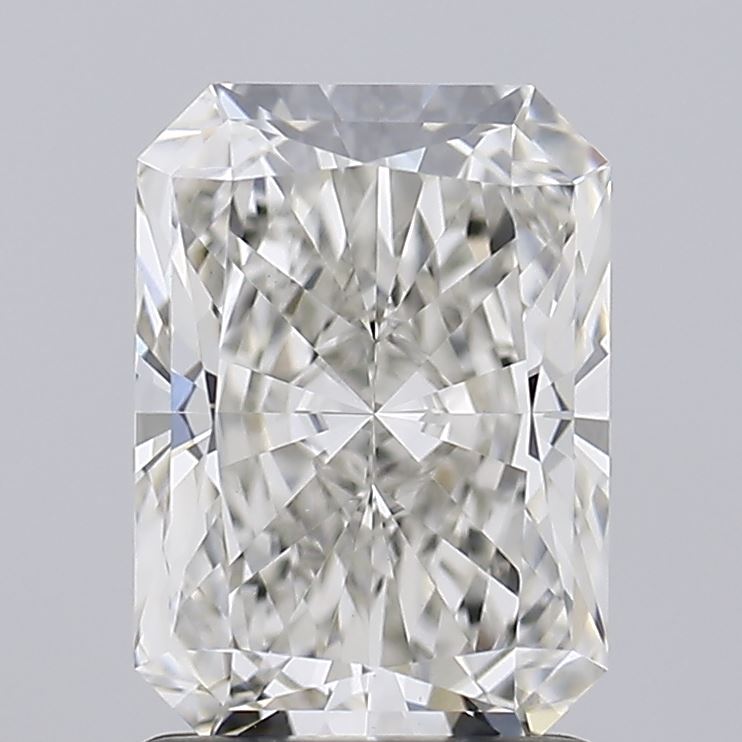 1.6 Carat Radiant Lab Diamond with  Cut Diamond in 14KT  view 1
