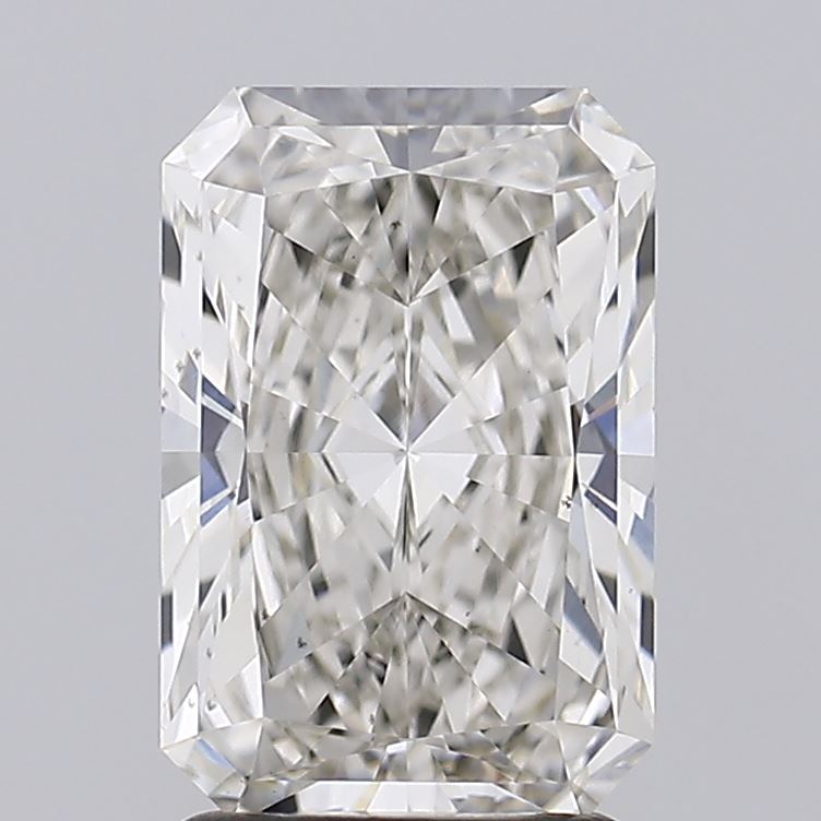 2.41 Carat Radiant Lab Diamond with  Cut Diamond in 14KT  view 1
