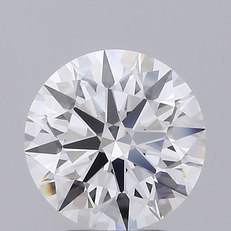 3.5 Carat Round Lab Diamond with  Cut Diamond in 14KT  view 1
