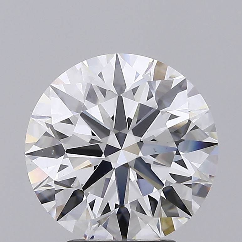 4.01 Carat Round Lab Diamond with  Cut Diamond in 14KT  view 1
