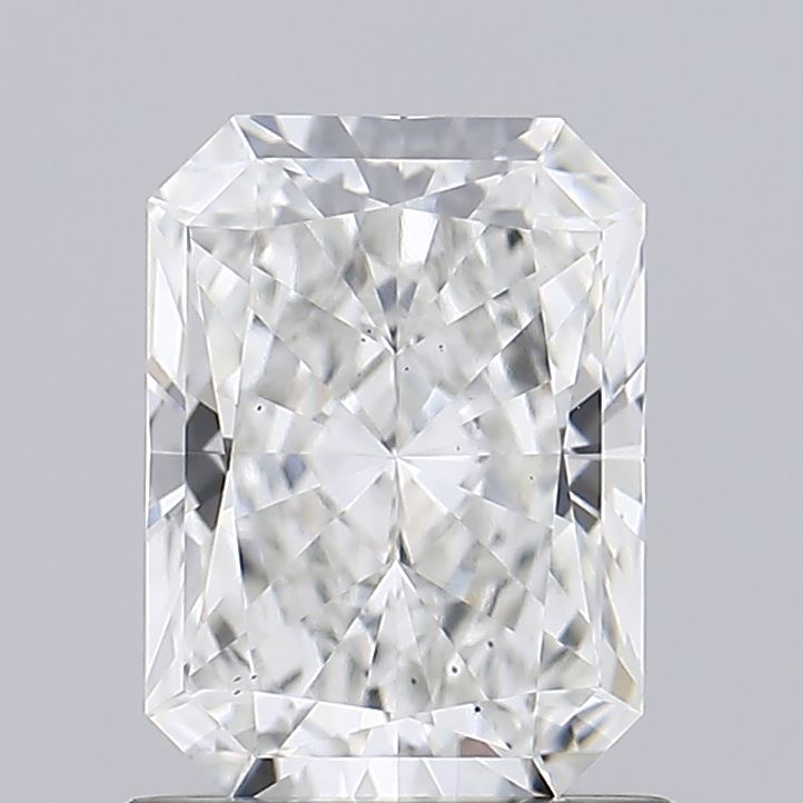 1.14 Carat Radiant Lab Diamond with  Cut Diamond in 14KT  view 1
