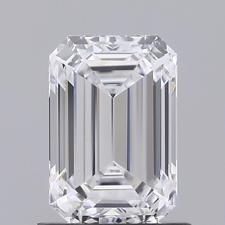 1.15 Carat Emerald Lab Diamond with  Cut Diamond in 14KT  view 1
