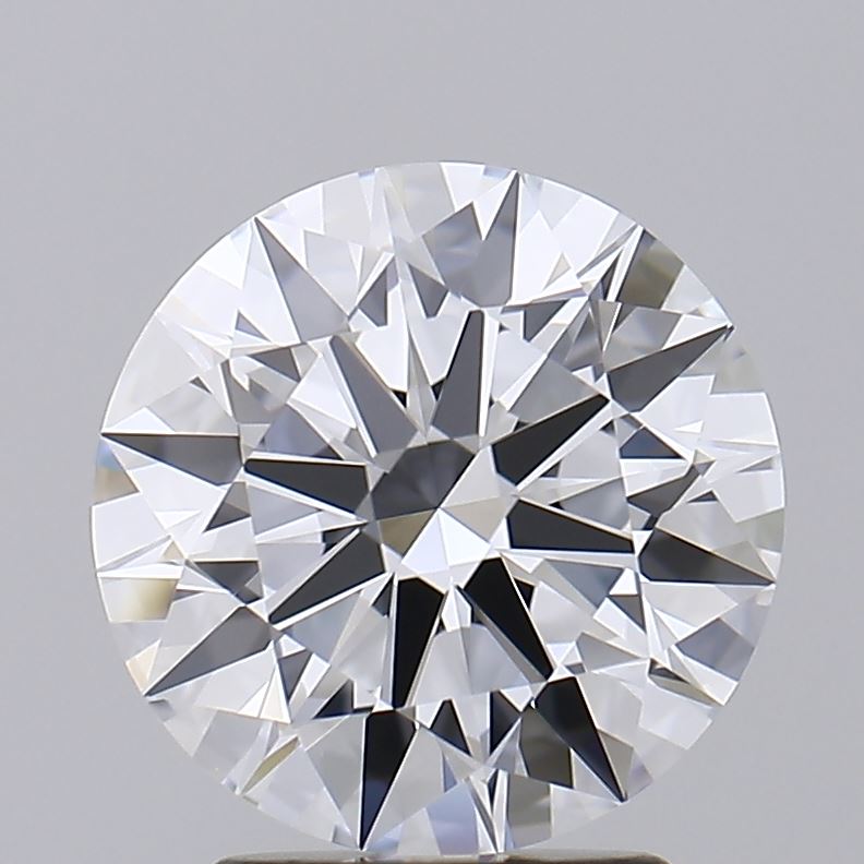 2.63 Carat Round Lab Diamond with  Cut Diamond in 14KT  view 1
