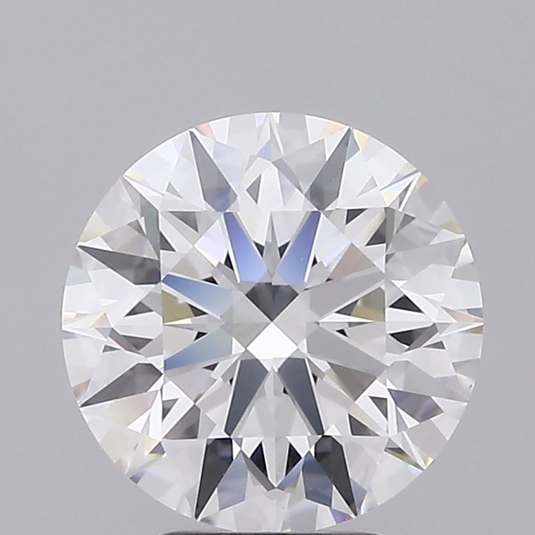 4.61 Carat Round Lab Diamond with  Cut Diamond in 14KT  view 1
