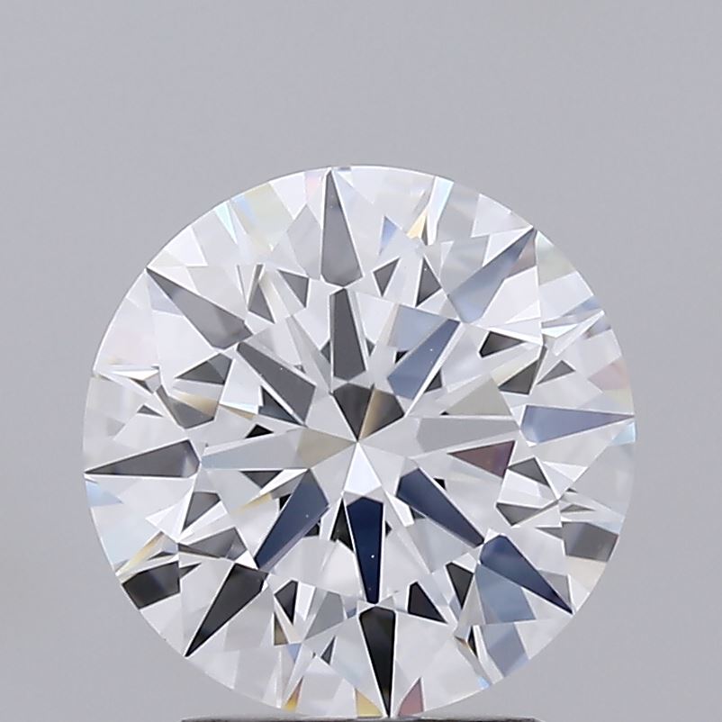 2.17 Carat Round Lab Diamond with  Cut Diamond in 14KT  view 1
