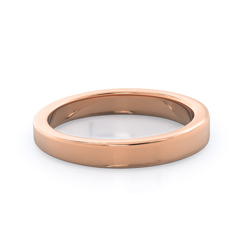 Weaved Cathedral Solitaire Wedding Band with 18KT Rose Gold Cut Diamond in 14KT Rose Gold view 4
