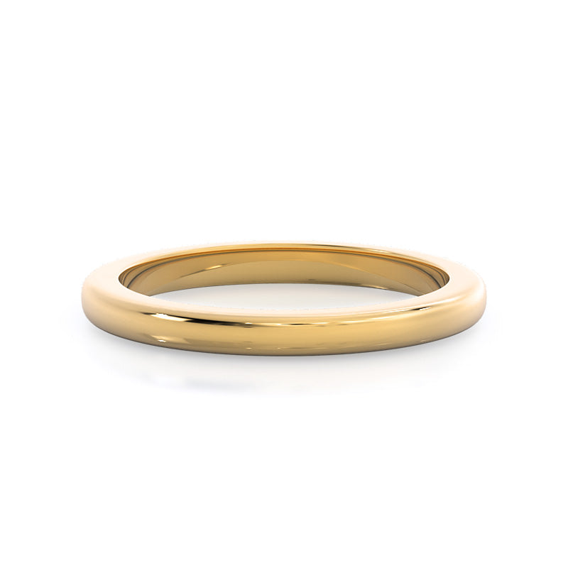 Classic Cathedral Solitaire Wedding Band with 18KT Yellow Gold Cut Diamond in 14KT Yellow Gold view 1
