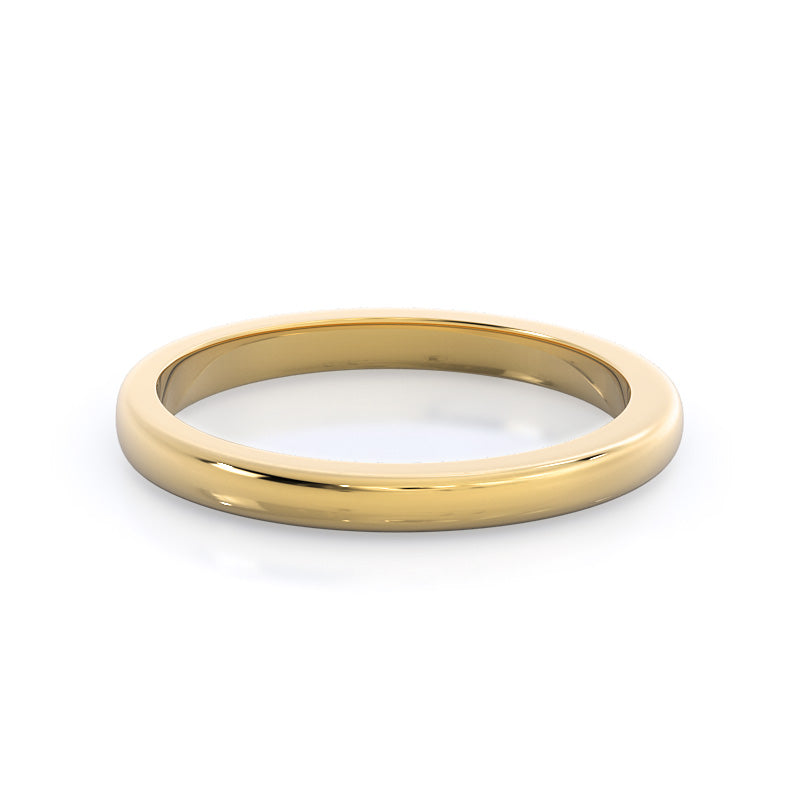 Classic Cathedral Solitaire Wedding Band with 18KT Yellow Gold Cut Diamond in 14KT Yellow Gold view 4
