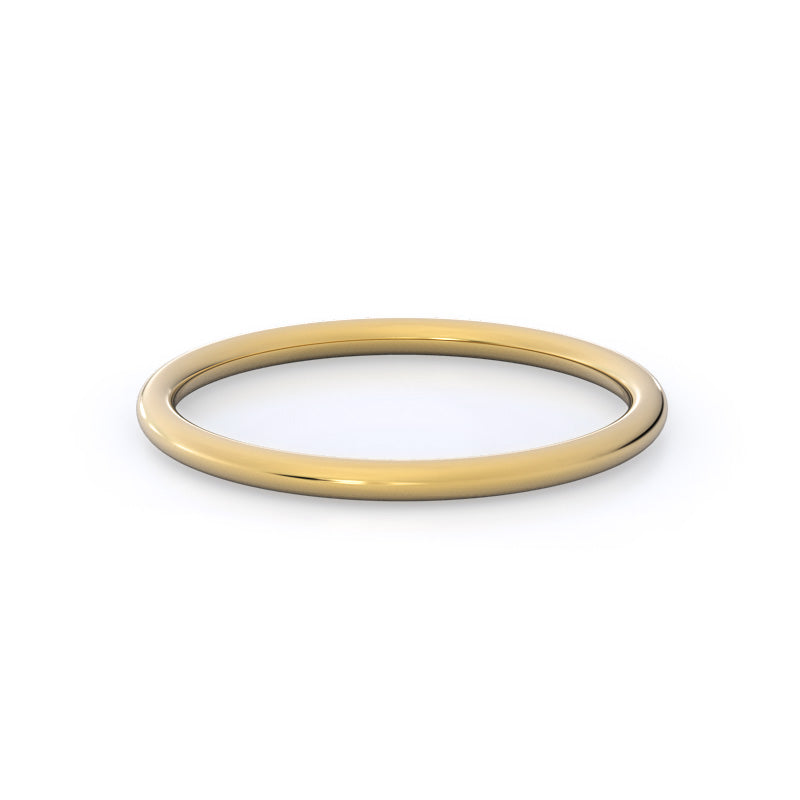 Poise Basket Wedding Band with 18KT Yellow Gold Cut Diamond in 14KT Yellow Gold view 4
