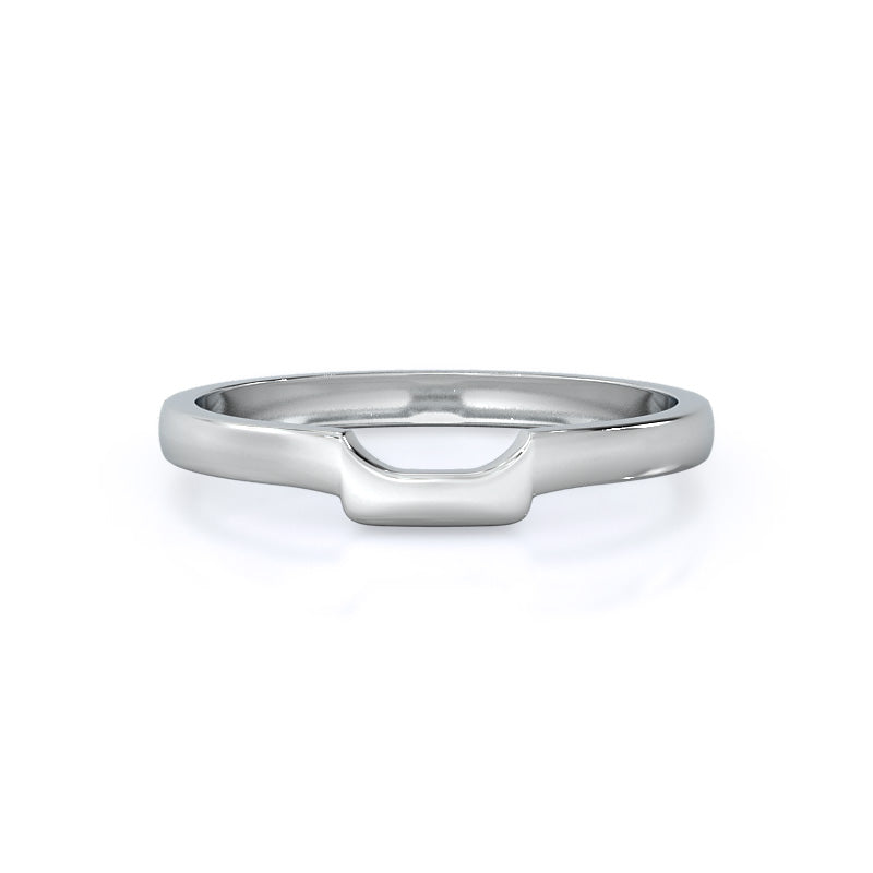 Classic Four Prong East West Wedding Band