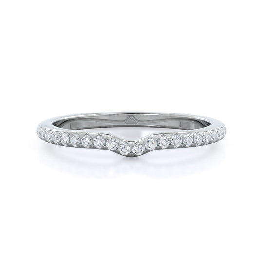 Micropave Diamond Wedding Band