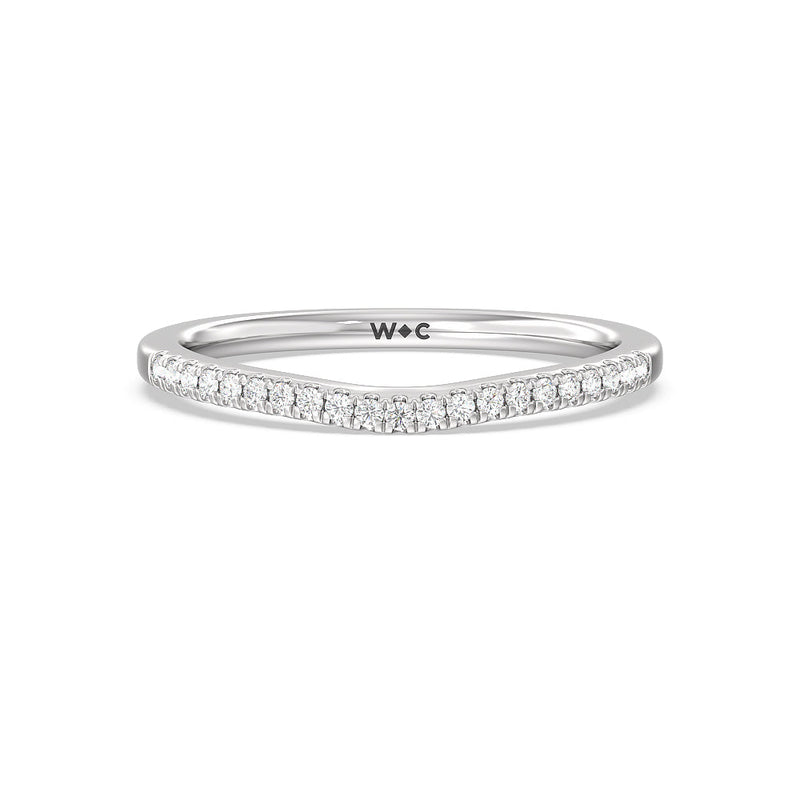 Grand Hidden Halo Diamond Wedding Band