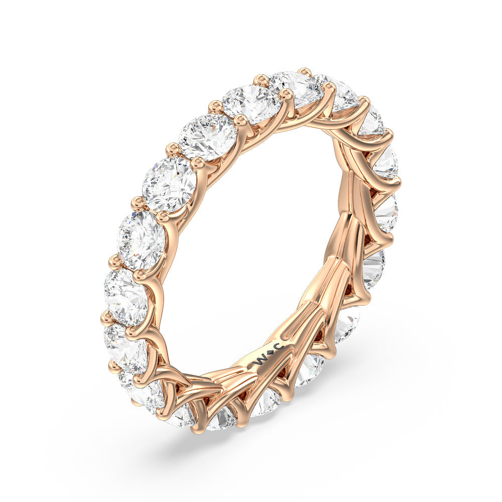 Cable Diamond Eternity Ring (F/G SI+) with 18KT Rose Gold / Natural / 3 5/8 Cut Diamond in 14KT Rose Gold / Natural / 3 5/8 view 3
