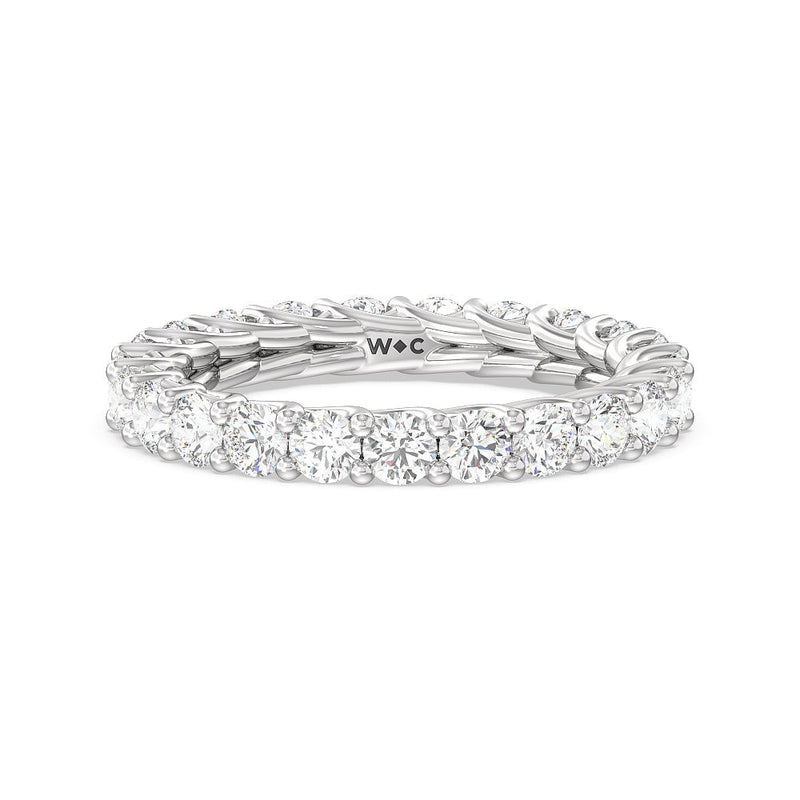 Cable Diamond Eternity Ring