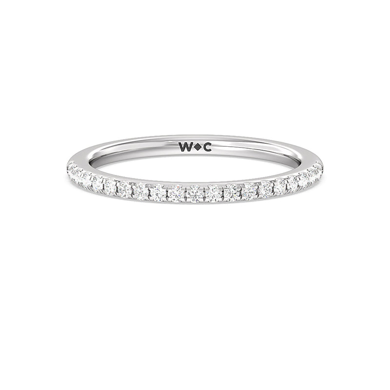 Cathedral Halo Diamond Wedding Band