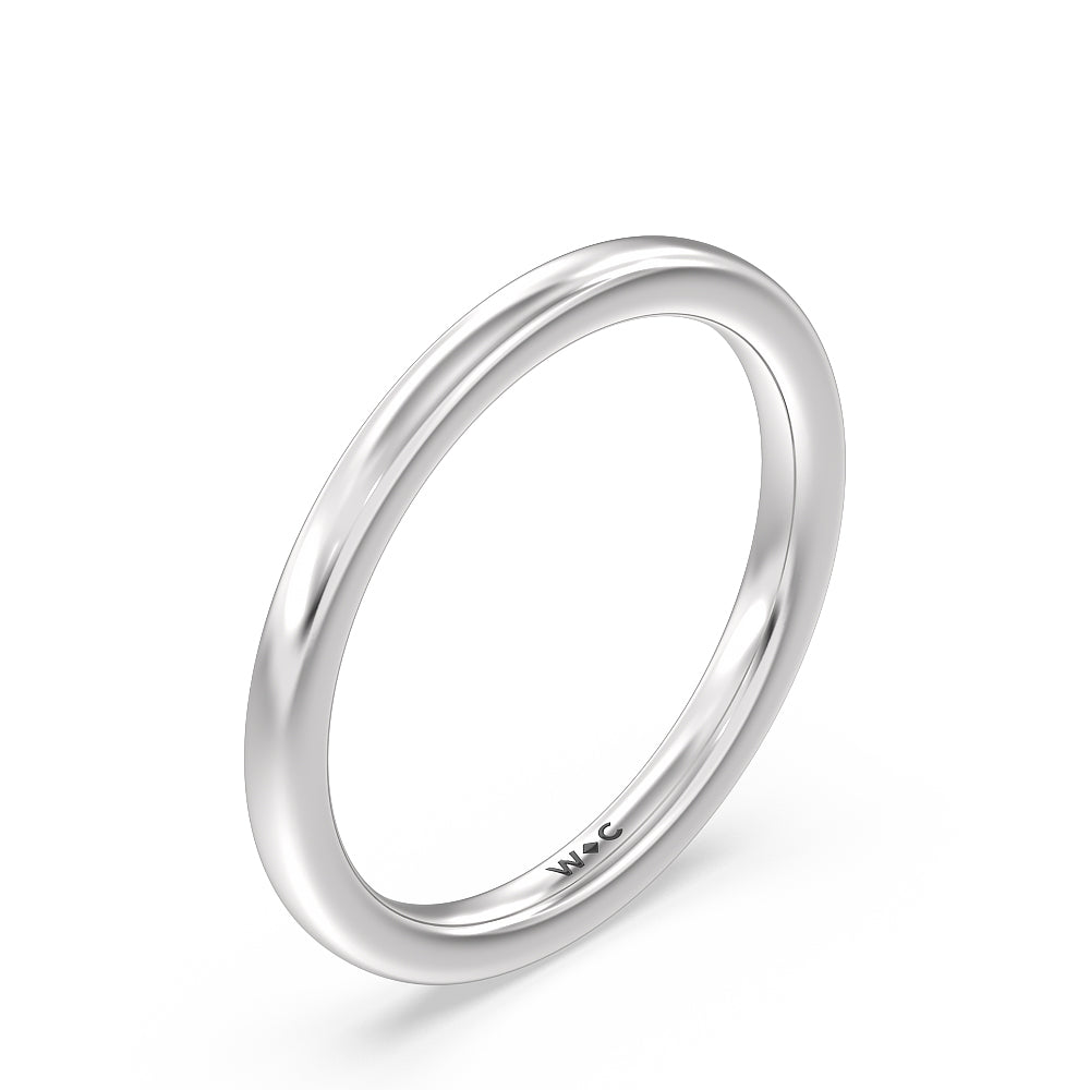 Saturn Double Halo Solitaire Wedding Band with Platinum Cut Diamond in 14KT Platinum view 4
