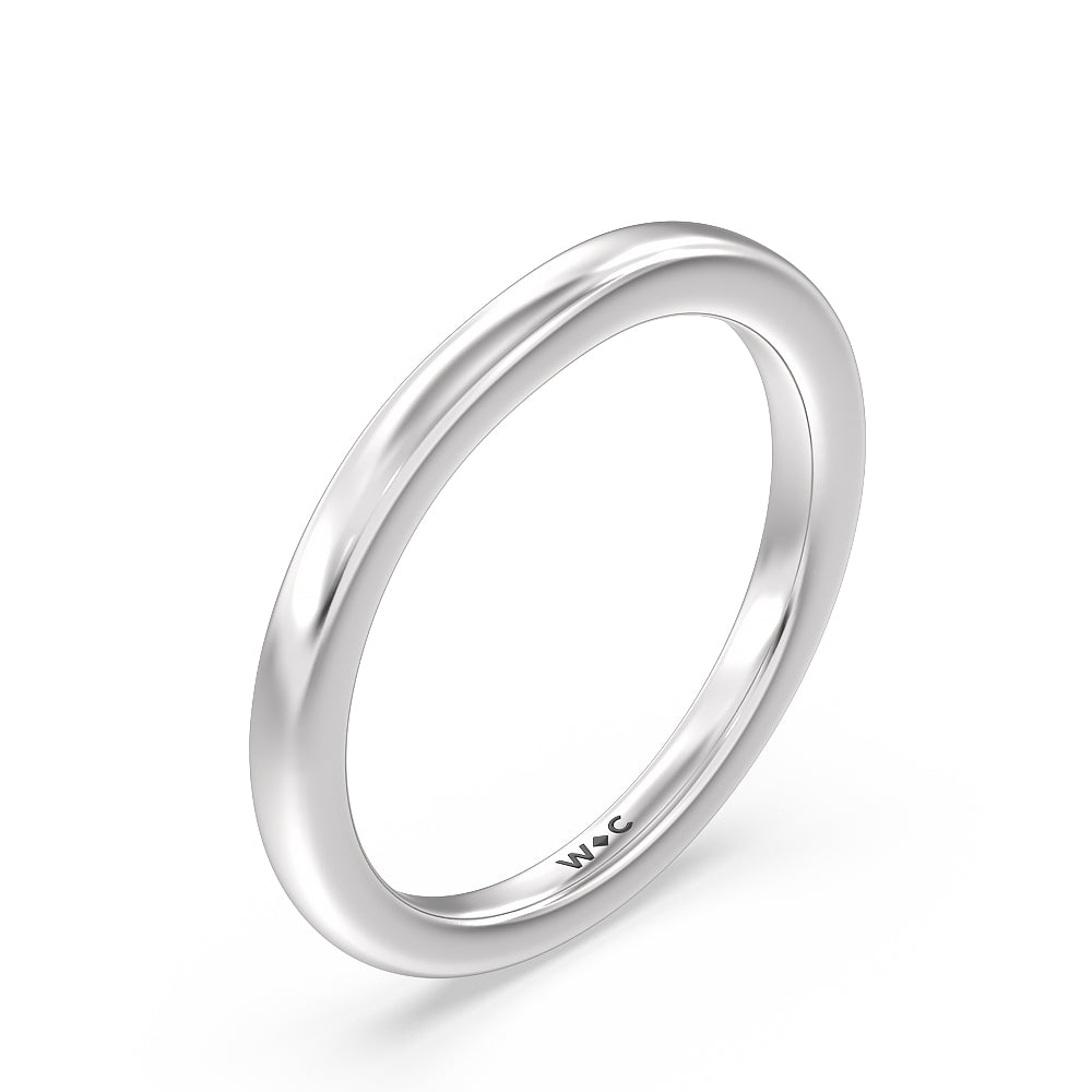 Classy Knot Basket Channel Set Princess Wedding Band with Platinum Cut Diamond in 14KT Platinum view 4
