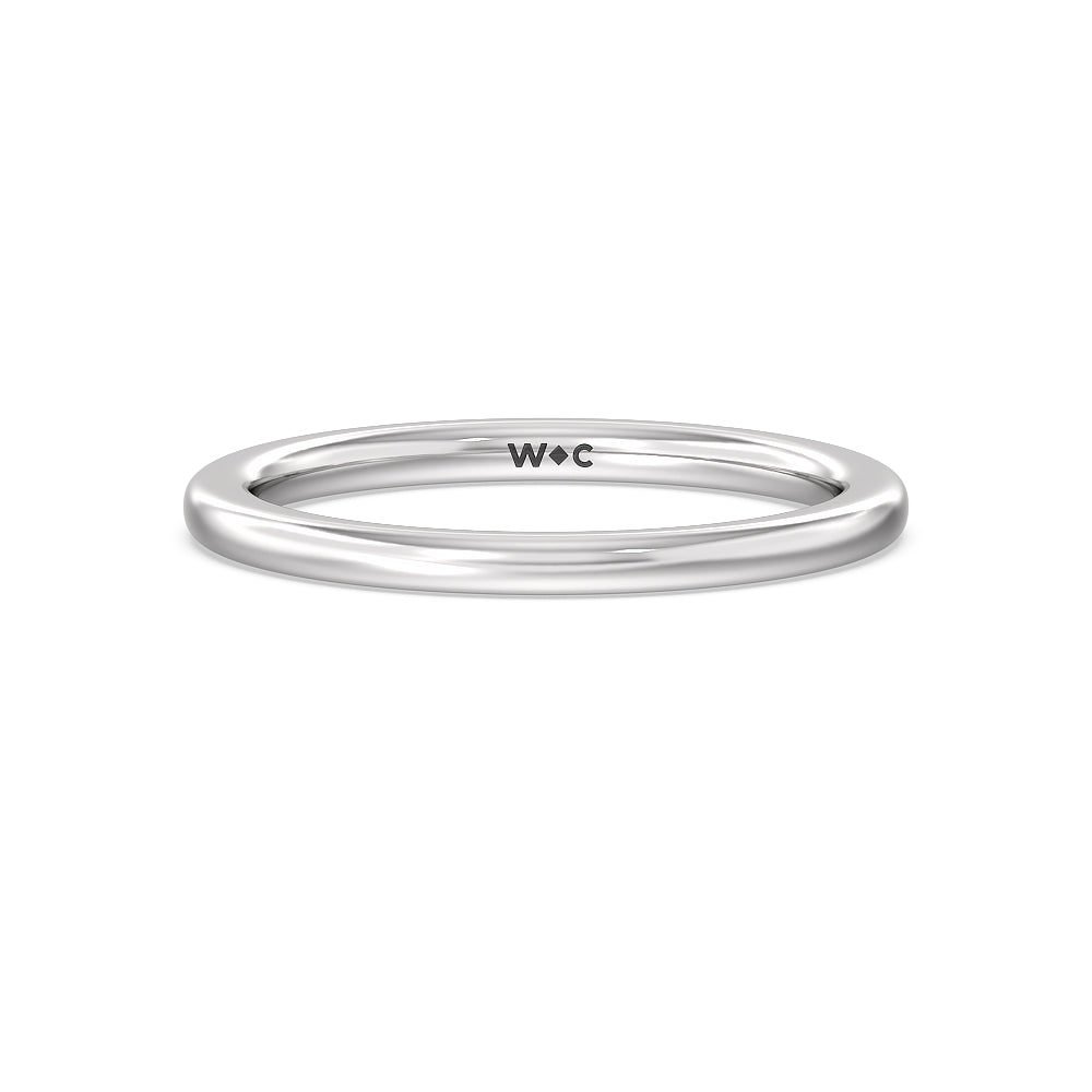 Marquise Hidden Halo Wedding Band with Platinum Cut Diamond in 14KT Platinum view 1

