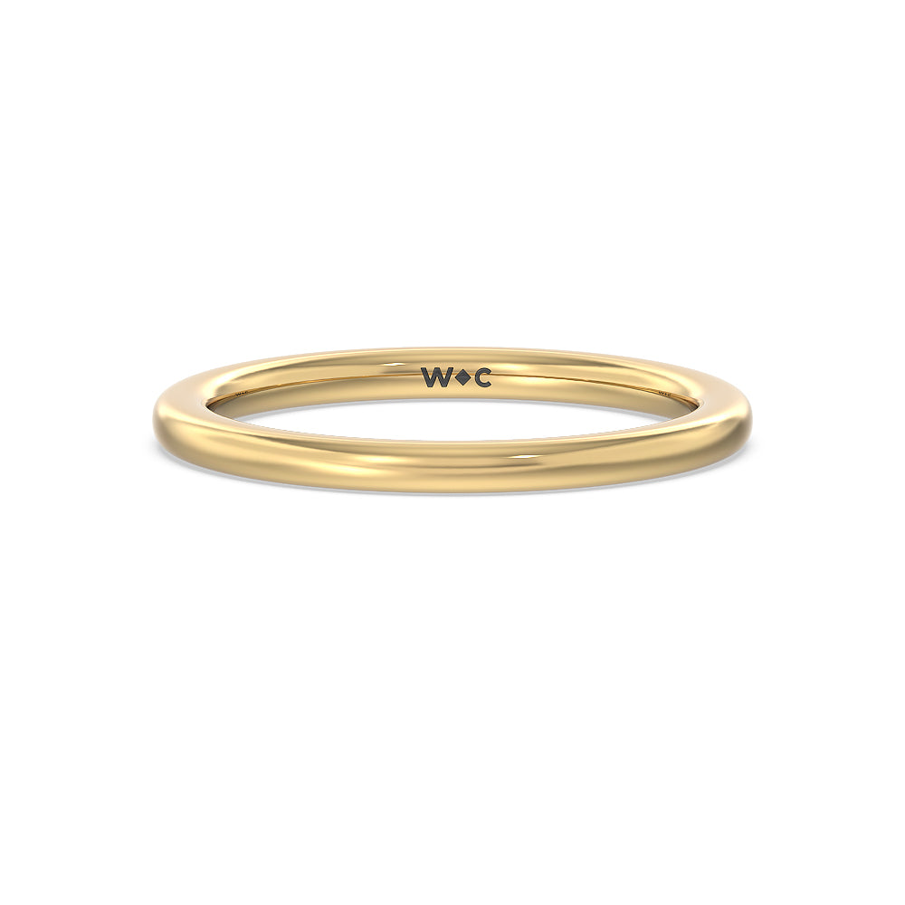 Marquise Hidden Halo Wedding Band with 18KT Yellow Gold Cut Diamond in 14KT Yellow Gold view 1
