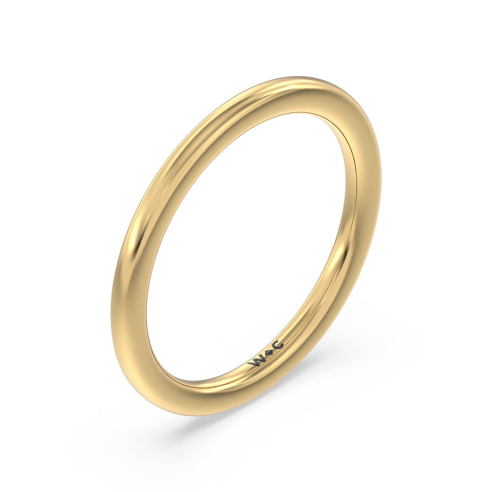 Marquise Hidden Halo Wedding Band with 18KT Yellow Gold Cut Diamond in 14KT Yellow Gold view 4
