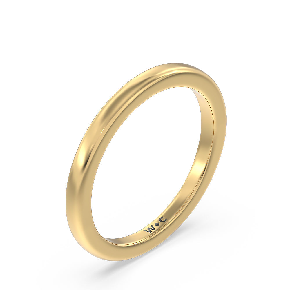 Channel Set Kite Basket Cathedral Solitaire Wedding Band with 18KT Yellow Gold Cut Diamond in 14KT Yellow Gold view 4
