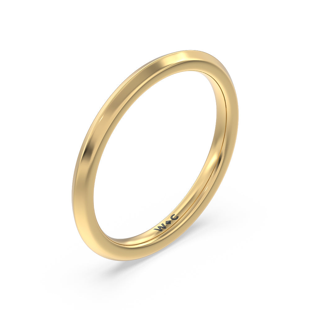 Knife Edge Shank Studded Kite Basket Solitaire Wedding Band with 18KT Yellow Gold Cut Diamond in 14KT Yellow Gold view 4
