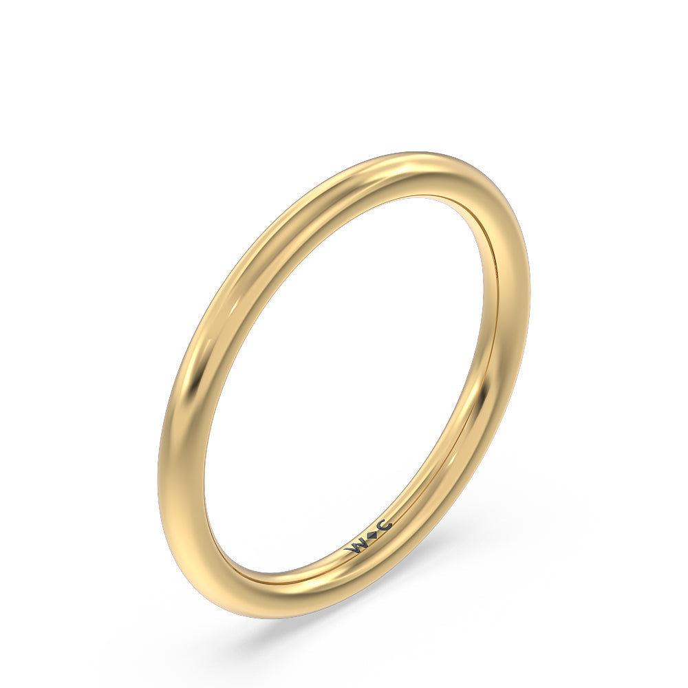 Tulip Basket Cathedral Classic Solitaire Wedding Band with 18KT Yellow Gold Cut Diamond in 14KT Yellow Gold view 4
