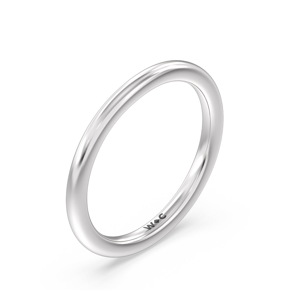 Channel Set Kite Basket Solitaire Wedding Band with Platinum Cut Diamond in 14KT Platinum view 4
