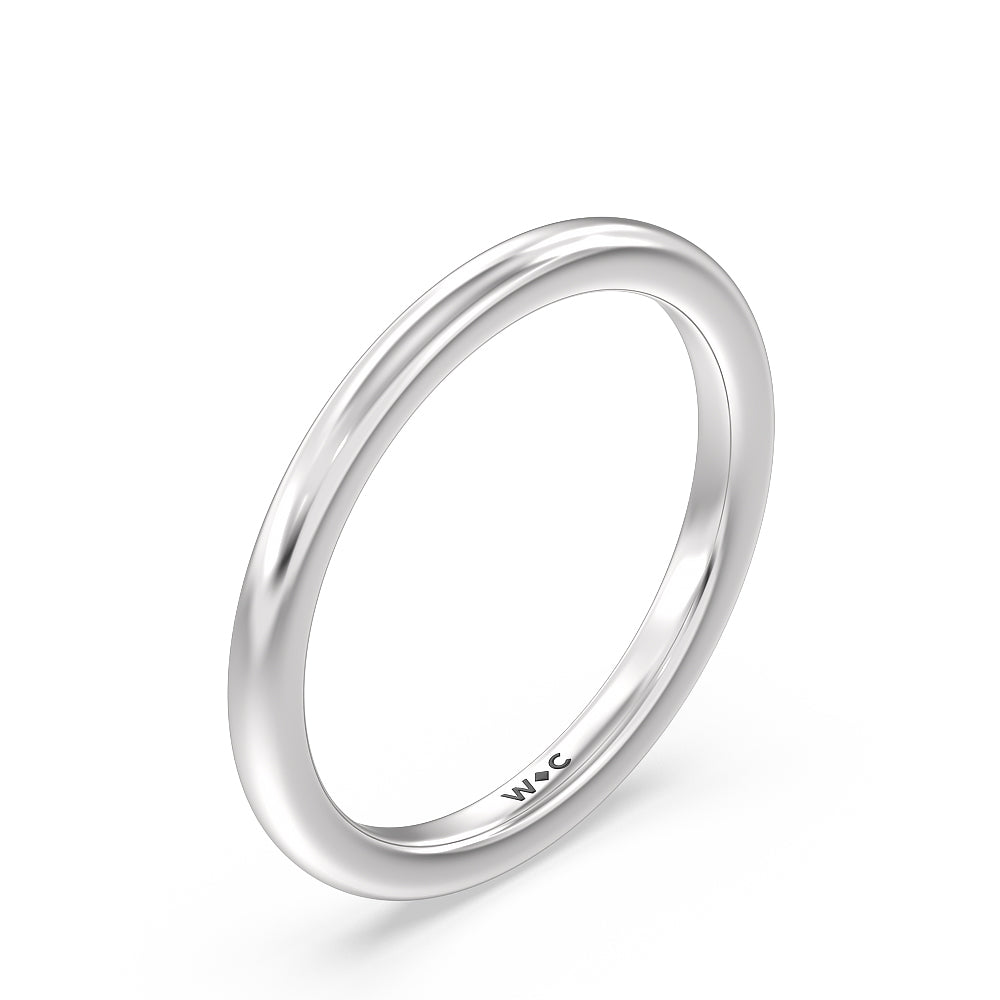 Channel Baguette Deco Solitaire Wedding Band with Platinum Cut Diamond in 14KT Platinum view 4
