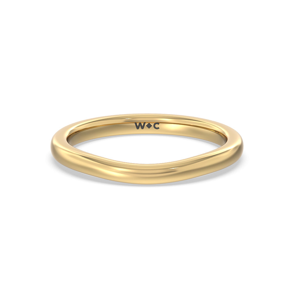 Trio Cluster Wedding Band with 18KT Yellow Gold Cut Diamond in 14KT Yellow Gold view 1
