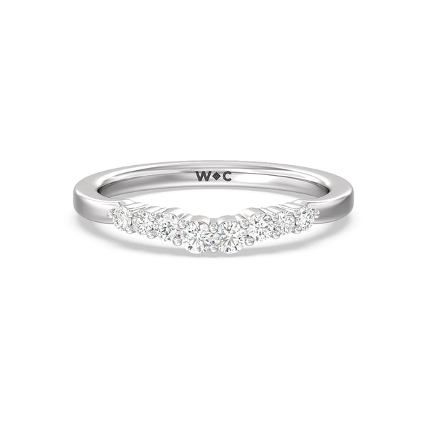 Tapered wedding band sales
