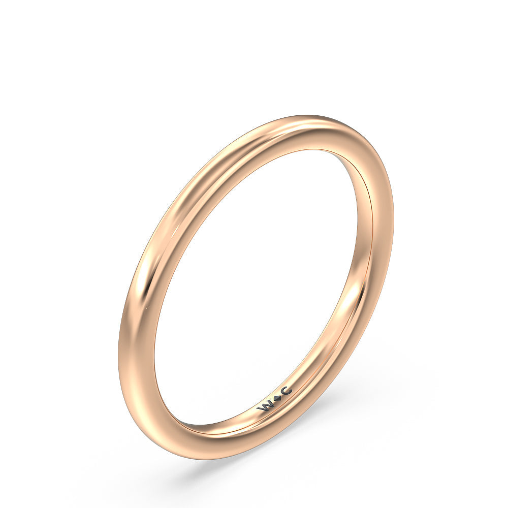 Seamless Diamond Shank Halo Solitaire Wedding Band with 18KT Rose Gold Cut Diamond in 14KT Rose Gold view 4
