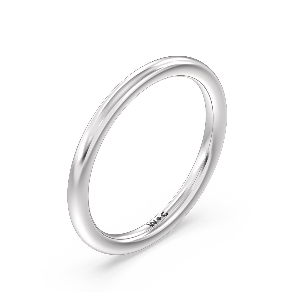 Vintage Baguette Halo Solitaire Wedding Band with Platinum Cut Diamond in 14KT Platinum view 4
