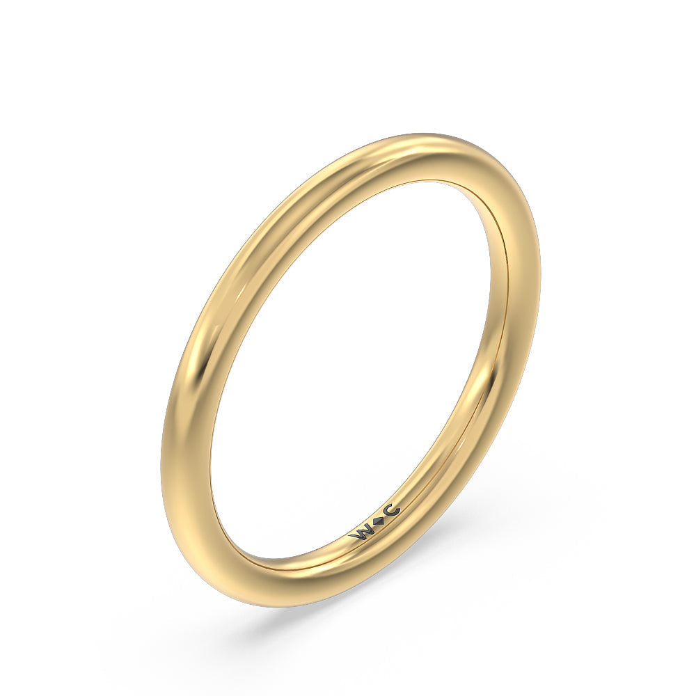 Vintage Baguette Halo Solitaire Wedding Band with 18KT Yellow Gold Cut Diamond in 14KT Yellow Gold view 4
