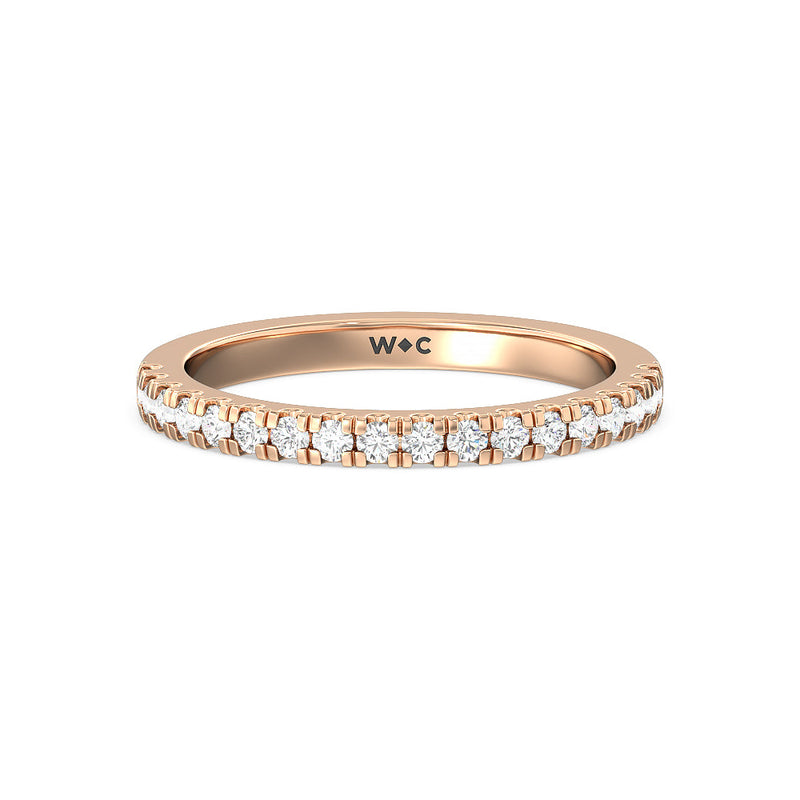 Vela Classic Pave Diamond Wedding Band