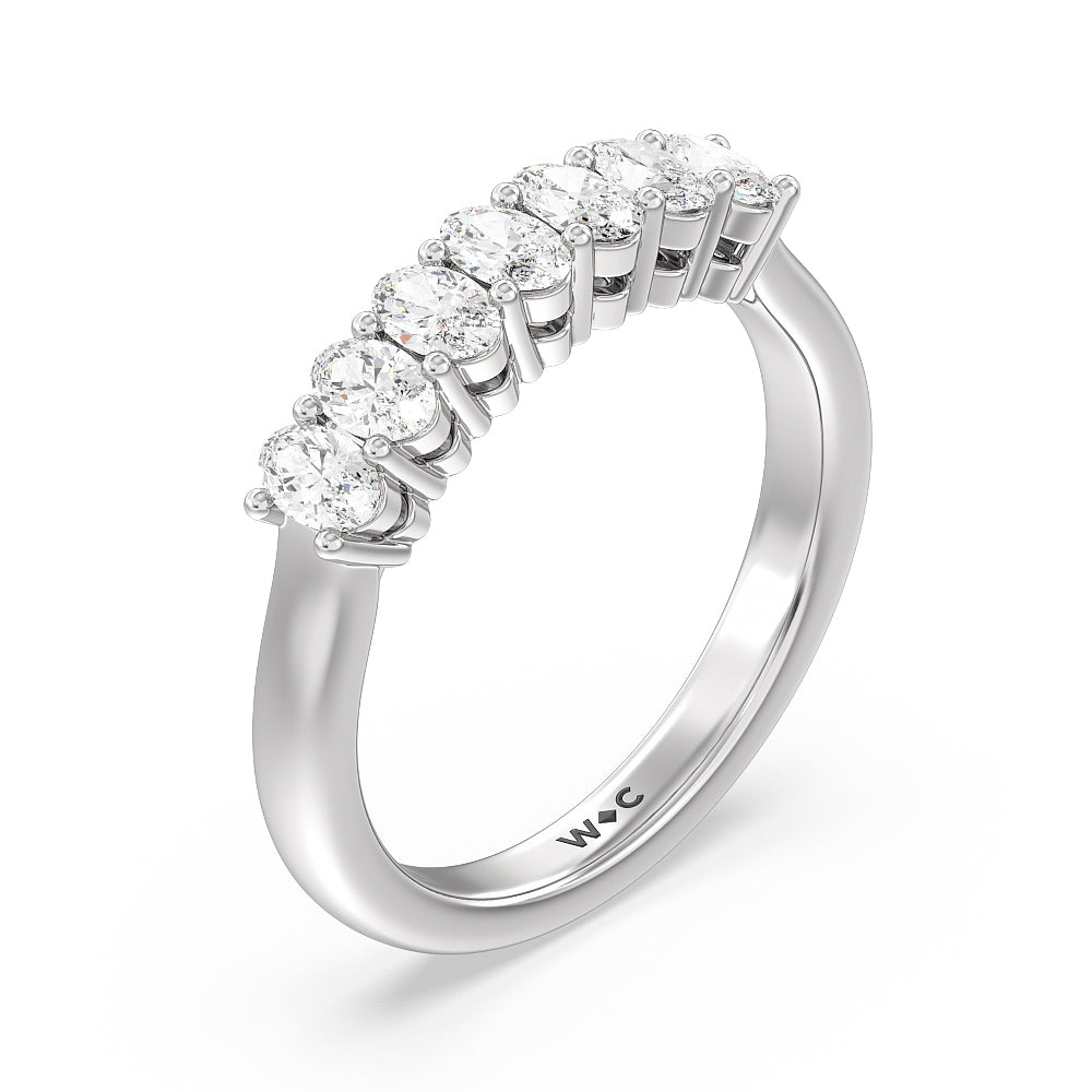 1 50ct Brilliant Cut Diamond 7 stone Eternity Ring