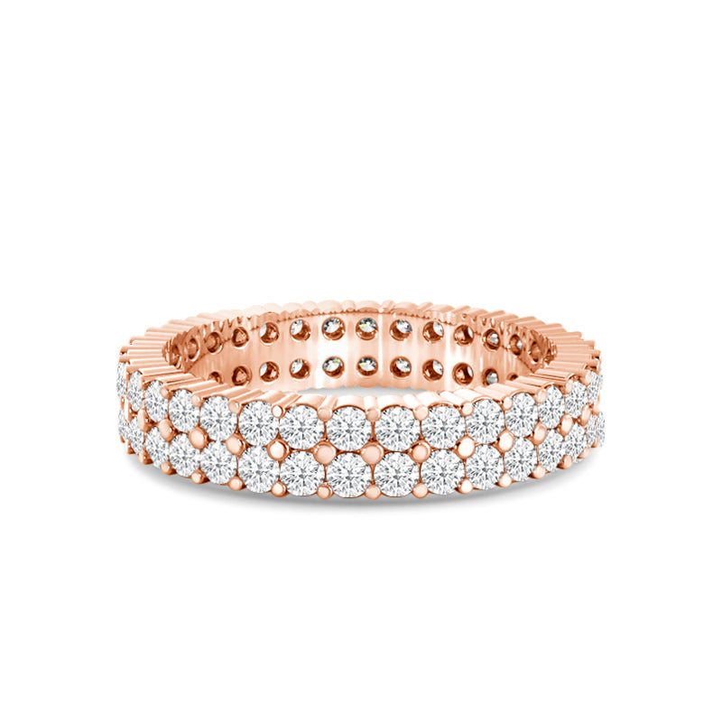 Double Row Diamond Eternity Ring