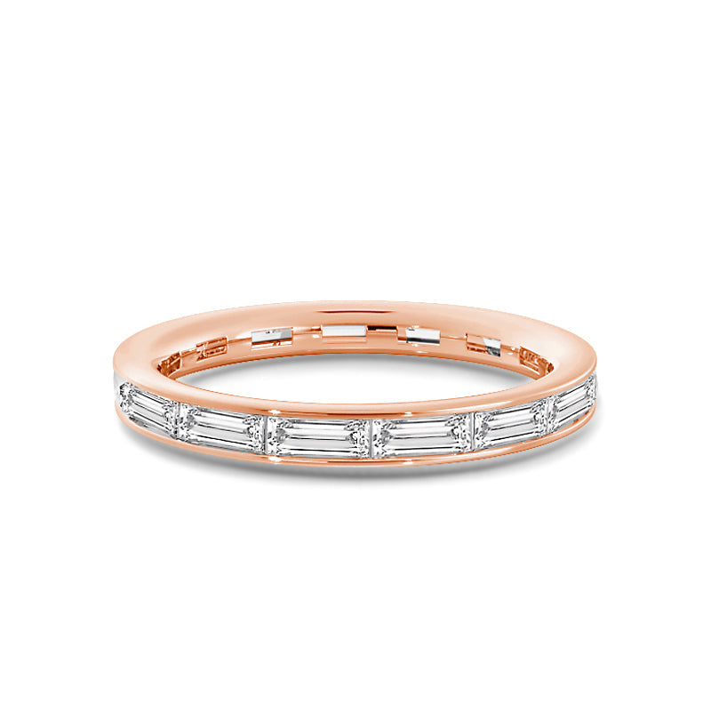 Bez Ambar blaze cut and baguette cut diamond eternity band in 18k yellow  gold. | AHEE Jewelers