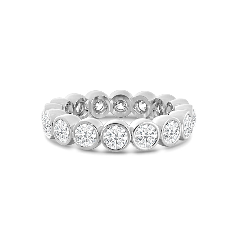 Scalloped Bezel Diamond Eternity Ring